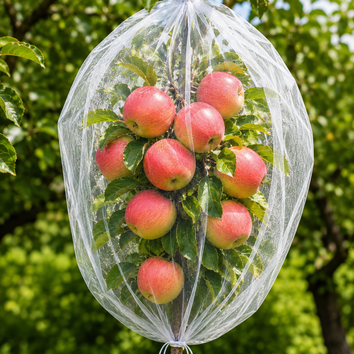 CROPSHIELD - Drawstring Mesh Bags That Shield Growing Fruit