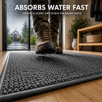 DRYZONE - Highly Absorbent Doormat for Clean and Dry Indoor & Outdoor Entrances