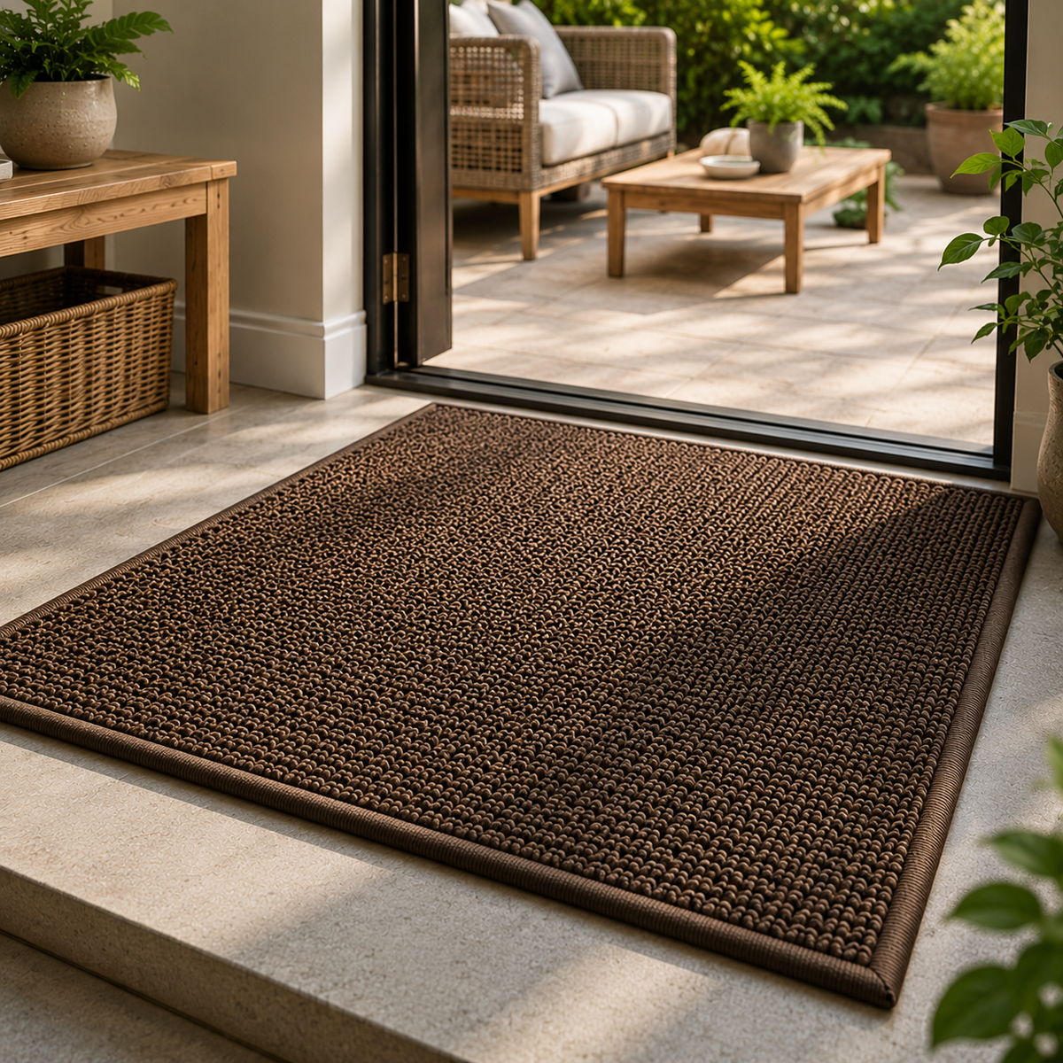 DRYZONE - Geometric Absorbent Doormat for Cleaner Entrances