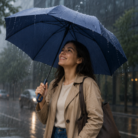 STORMLOCK - Automatic windproof umbrella with 8-rib structure and UV protection designed for strong weather resistance and everyday travel convenience
