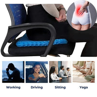 POSTUREPRO - Orthopedic Gel Seat Cushion for Tailbone & Lumbar Support