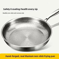 HAMMERPAN - Titanium hammered non-stick frying pan designed for durable, chemical-free cooking and superior heat performance