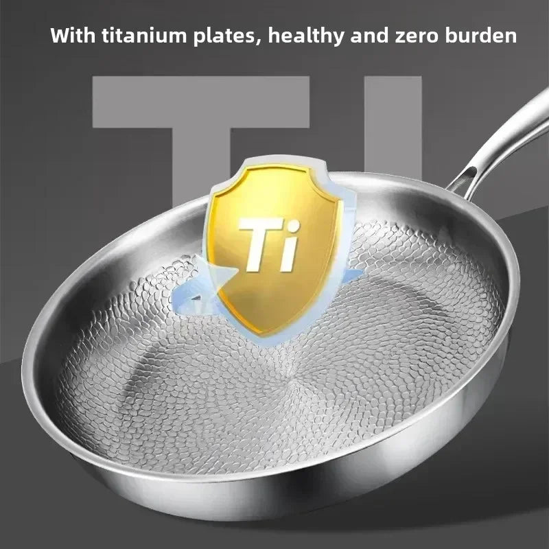 HAMMERPAN - Hammered Titanium Frying Pan for Coating-Free Cooking