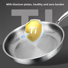 HAMMERPAN - Hammered Titanium Frying Pan for Coating-Free Cooking