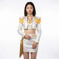 GLISSARA - Holographic Idol Costume Set for Stage-Ready Sparkle