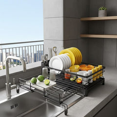 KITCHENDRY - Dish Drying Rack for Dry, Organized Countertops