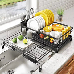 KITCHENDRY - Dish Drying Rack for Dry, Organized Countertops