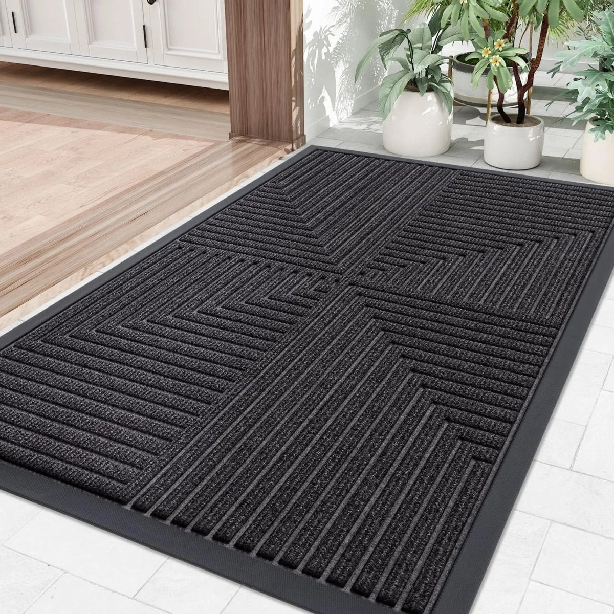 ENTRYSURE - Striped Entry Mat That Traps Dirt and Prevents Slips