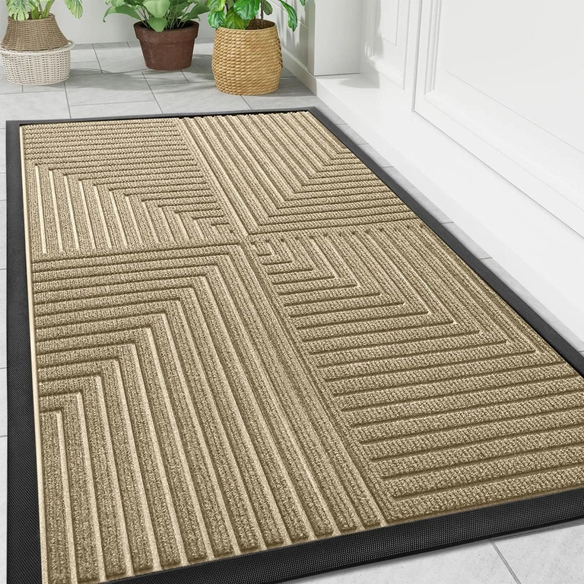 ENTRYSURE - Striped Entry Mat That Traps Dirt and Prevents Slips