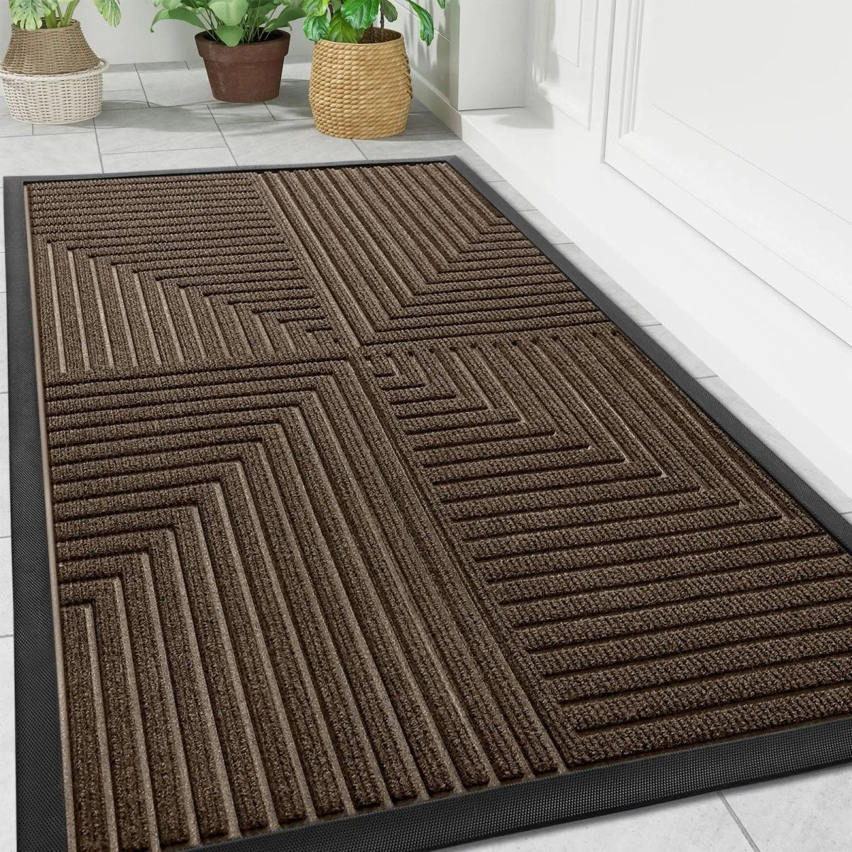 ENTRYSURE - Striped Entry Mat That Traps Dirt and Prevents Slips