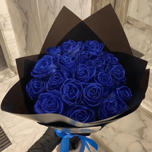 GLAMROSE - Artificial glitter rose designed for long-lasting elegance and luxurious home decoration without maintenance