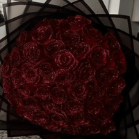 GLAMROSE - Artificial glitter rose designed for long-lasting elegance and luxurious home decoration without maintenance