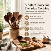 Forest Hearth™ Teak Wooden Utensil Set