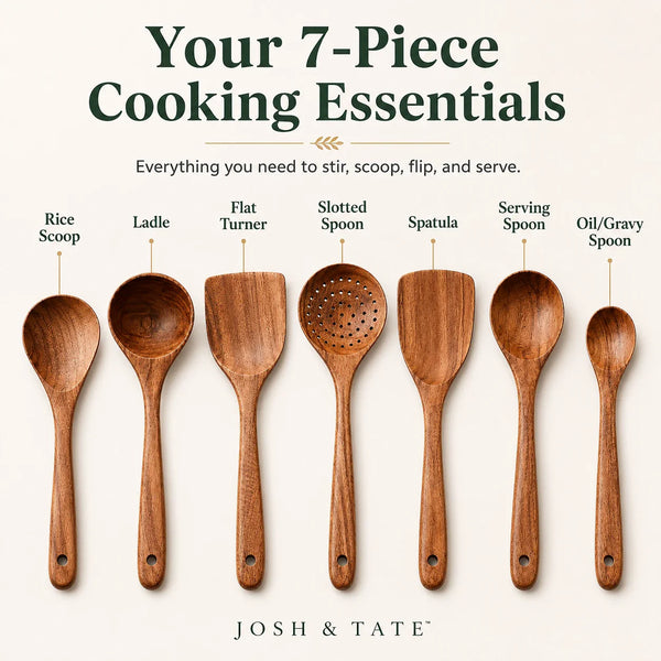 Forest Hearth™ Teak Wooden Utensil Set