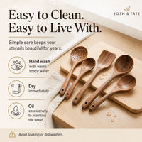 Forest Hearth™ Teak Wooden Utensil Set
