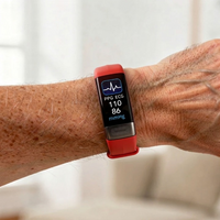 Fitness-Smartwatch mit Farbdisplay — IP67, USB-Ladung, 10 Tage Akku