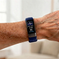 Fitness-Smartwatch mit Farbdisplay — IP67, USB-Ladung, 10 Tage Akku