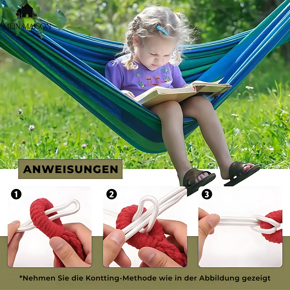SWAYLORA - Canvas Hammock for Stable, Tip-Free Lounging
