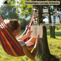 SWAYLORA - Canvas Hammock for Stable, Tip-Free Lounging
