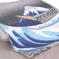 SEIRAVA - Great Wave Tapestry for an Artistic Wall Focal Point