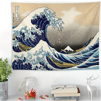 SEIRAVA - Great Wave Tapestry for an Artistic Wall Focal Point