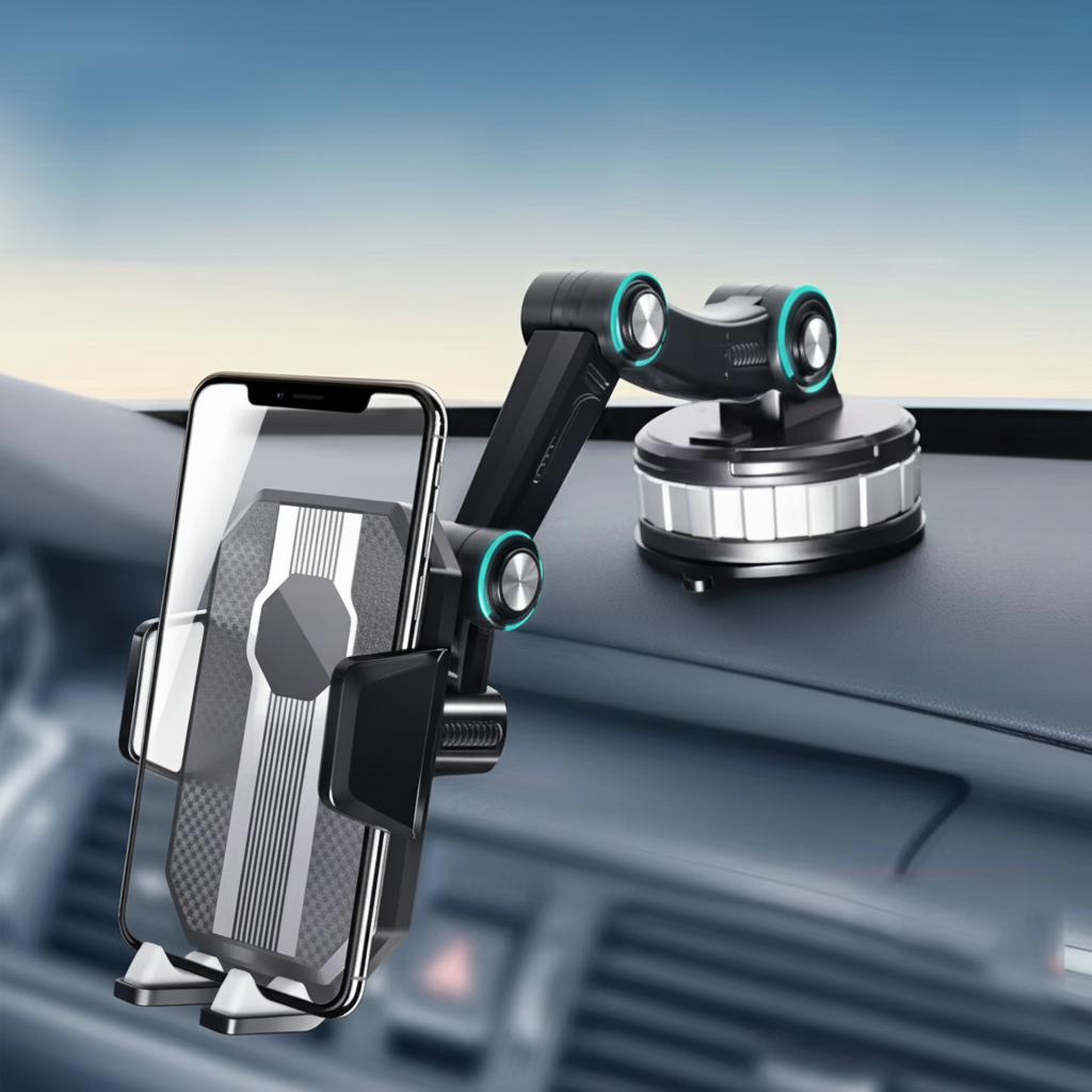 AUTOGRIP - Rotating Car Phone Mount for Safer Hands-Free Navigation