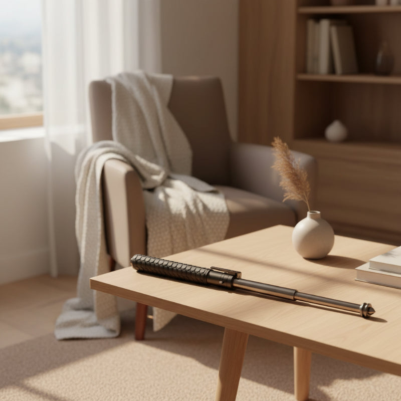 DEFENSTEP - Adjustable Walking Stick for Stability and Personal Safety