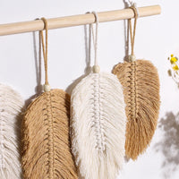 Leaf Macrame Wall Hanging Boho Room Home Decor  Woven Aesthetic Wall Tapestry Home living Room Wedding Decoration Gift