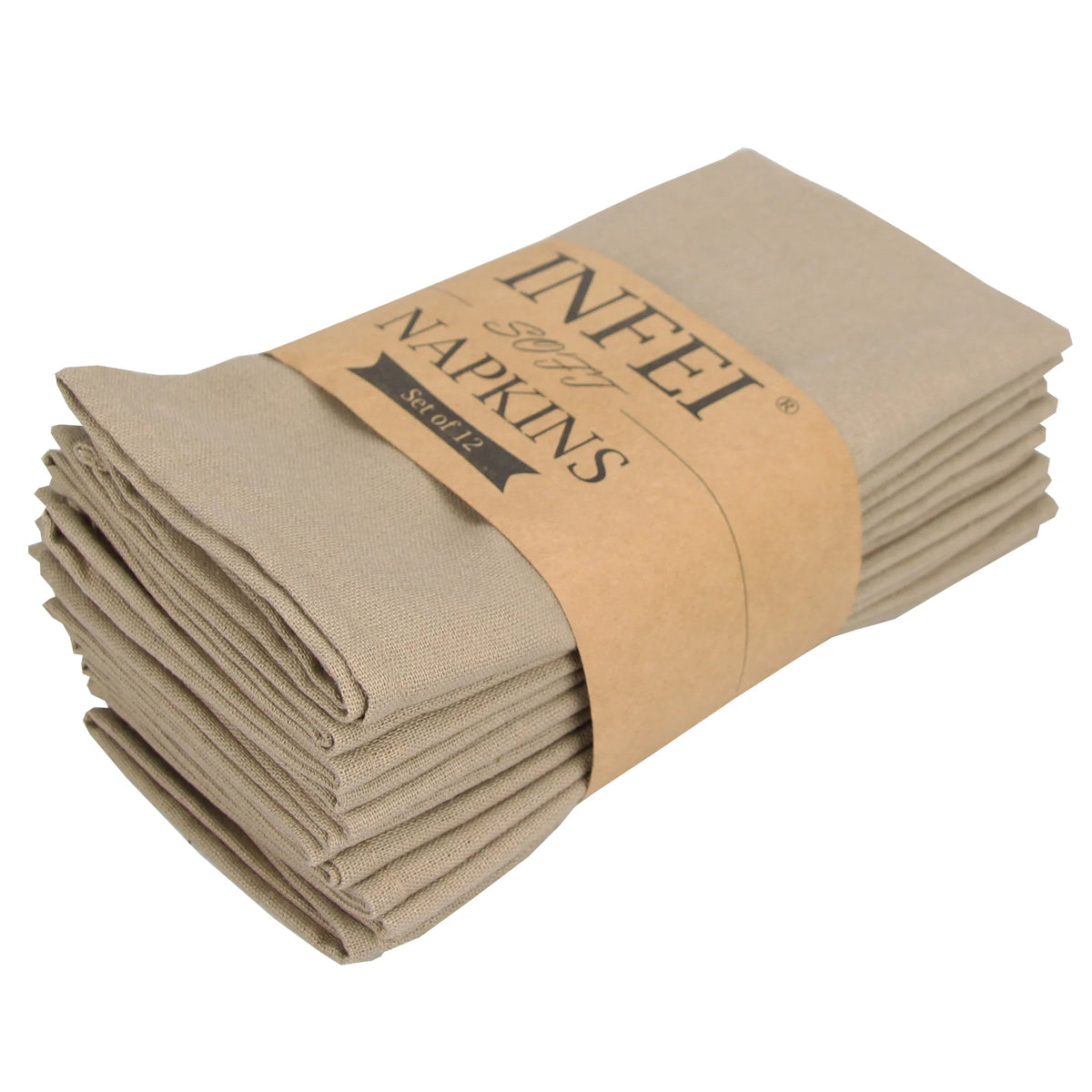 LUNEVRA - Set of 12 Cloth Napkins for a Distinctive Table