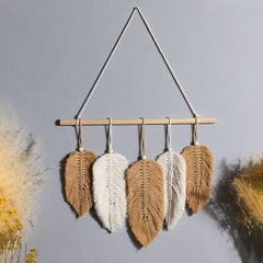 FRONDARA - Leaf Macrame Wall Hanging for an Artistic Focal Point