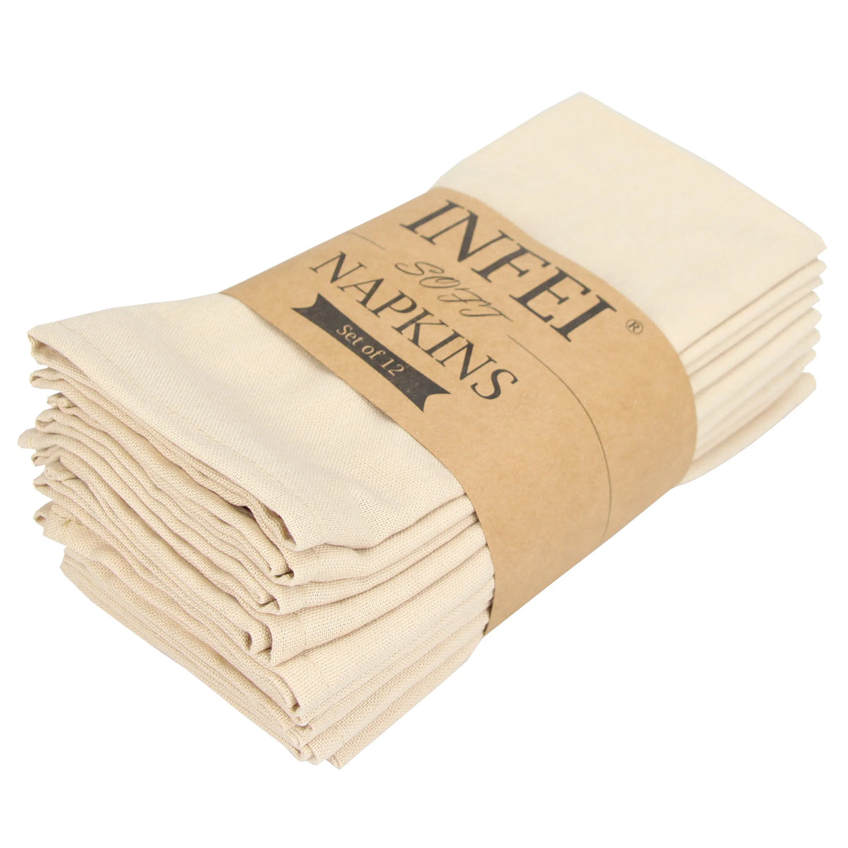 LUNEVRA - Set of 12 Cloth Napkins for a Distinctive Table