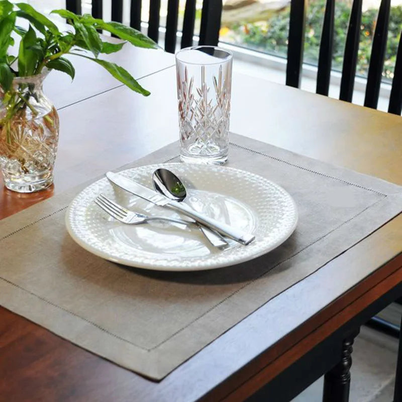 HEMLIVA - Set of Six Hemstitch Napkins for Refined Table Settings