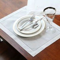 HEMLIVA - Hemstitched Cotton Napkin Set for Refined Place Settings