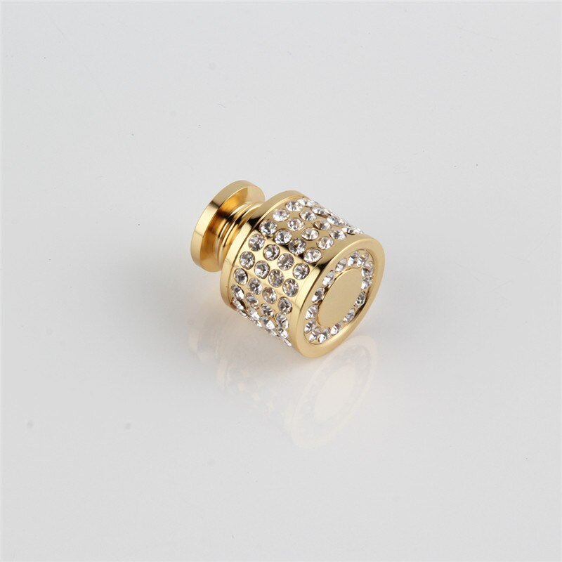 GLINTARA - Crystal Brass Furniture Knob for a Striking Accent