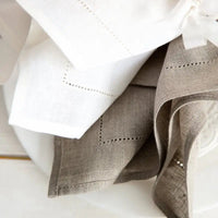 HEMLIVA - Hemstitched Cotton Napkin Set for Refined Place Settings