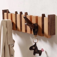 PIANOWOOD – Handmade Wall Coat Rack in Piano Style