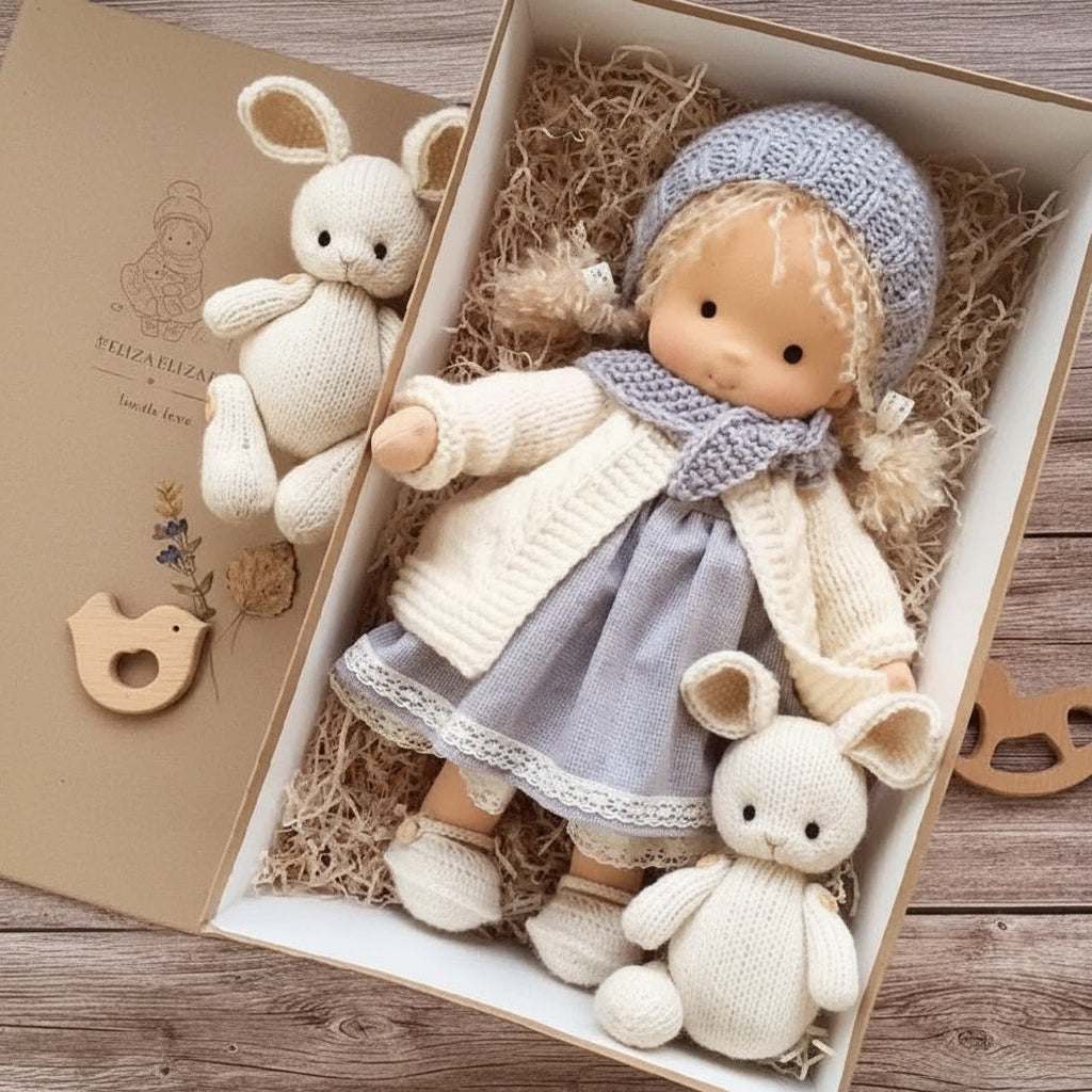 WALDOLLY - Handmade Cotton Doll for Comfort and Imaginative Play