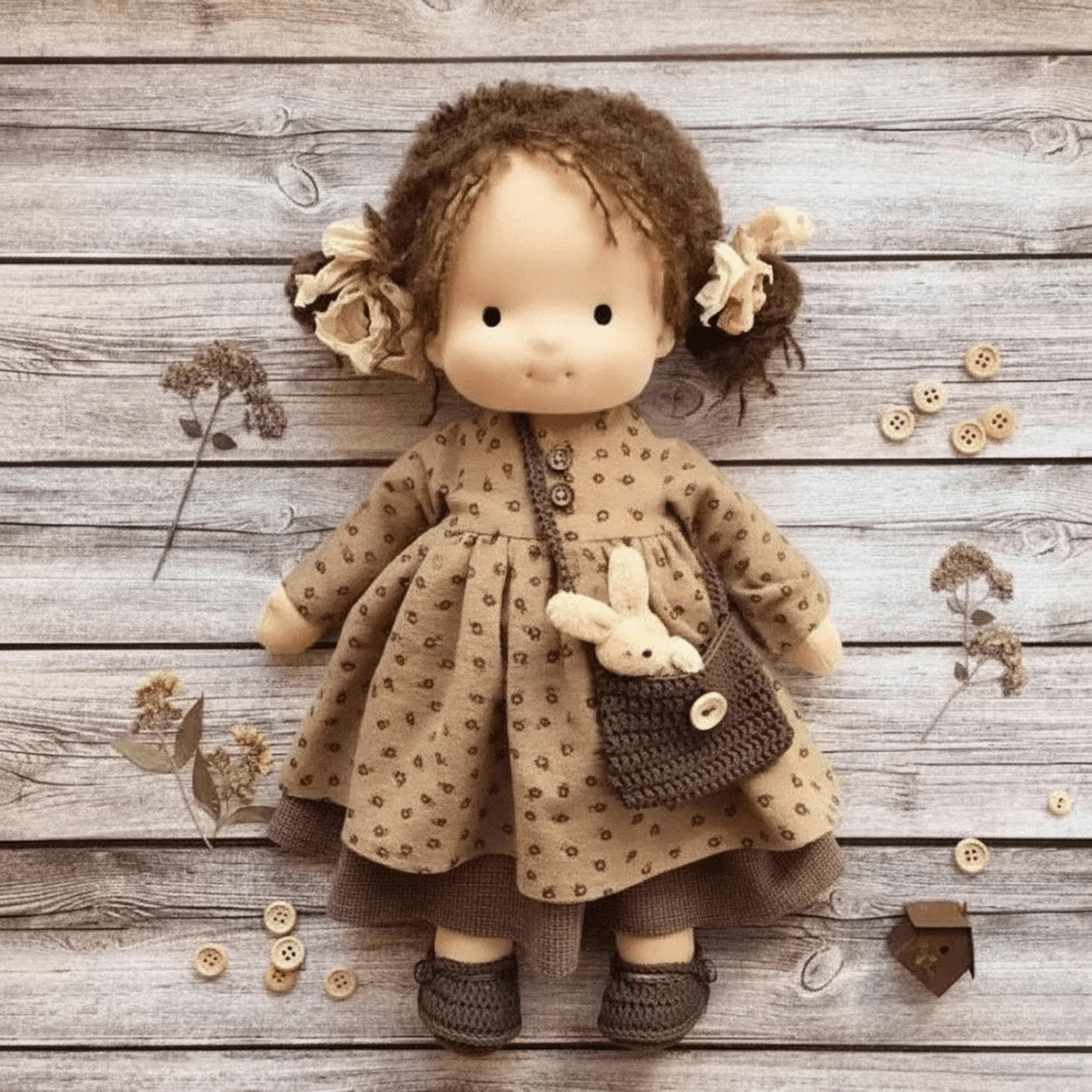 WALDOLLY - Handmade Cotton Doll for Comfort and Imaginative Play