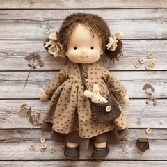 WALDOLLY - Handmade Cotton Doll for Comfort and Imaginative Play