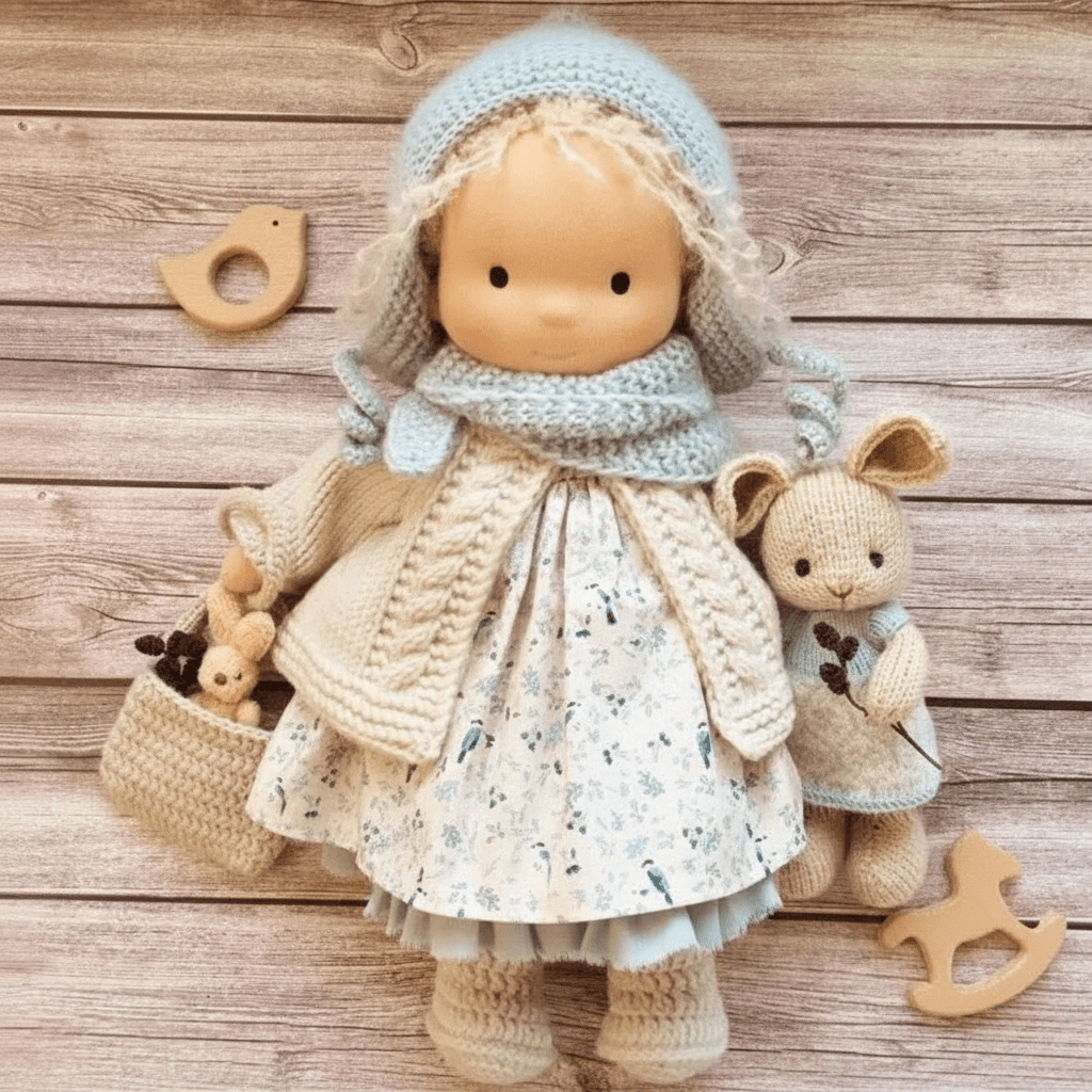 WALDOLLY - Handmade Cotton Doll for Comfort and Imaginative Play