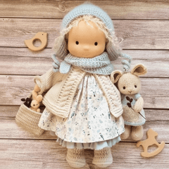WALDOLLY - Handmade Cotton Doll for Comfort and Imaginative Play