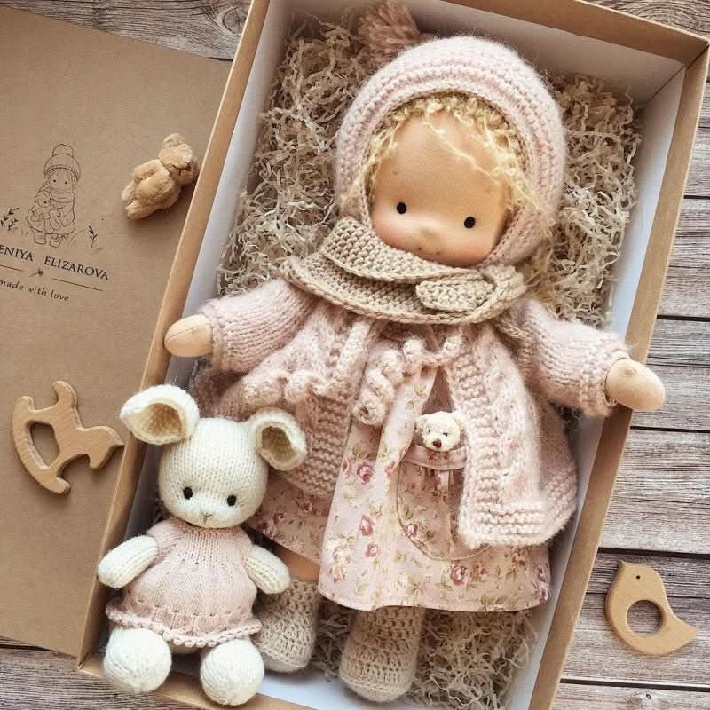 WALDOLLY - Handmade Cotton Doll for Comfort and Imaginative Play