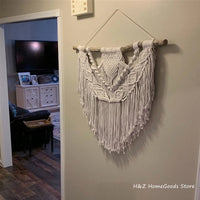 Macrame Wall Hanging Boho Decor Bohemian Fibre Art Modern Coastal Home Beach House Southwestern Style Minimalist Yarn Tapestry