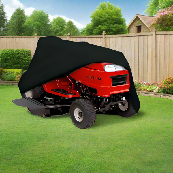 Heavy-Duty Waterproof Lawn Mower Cover - All-Weather Protection for Push and Riding Mowers