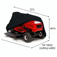 Heavy-Duty Waterproof Lawn Mower Cover - All-Weather Protection for Push and Riding Mowers