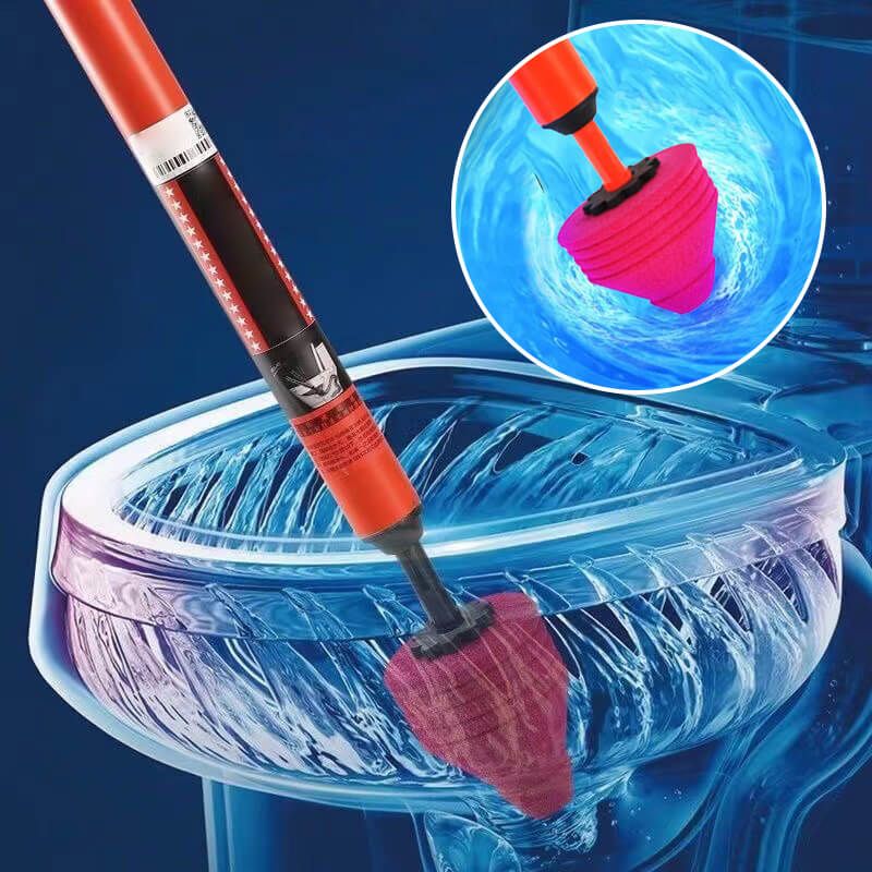PLUVORA - Air Pressure Toilet Plunger for Fast Clog Removal
