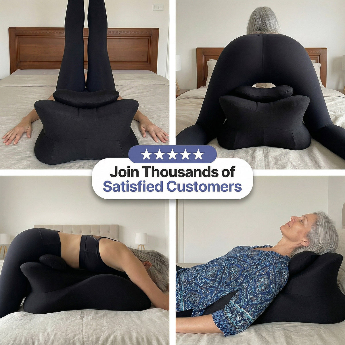 TILVORA - Sculptural Memory Foam Wedge for Intimate Support