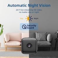 VELQORA - Indoor WiFi Camera for Discreet Day and Night Monitoring
