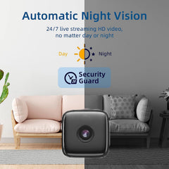 VELQORA - Indoor WiFi Camera for Discreet Day and Night Monitoring