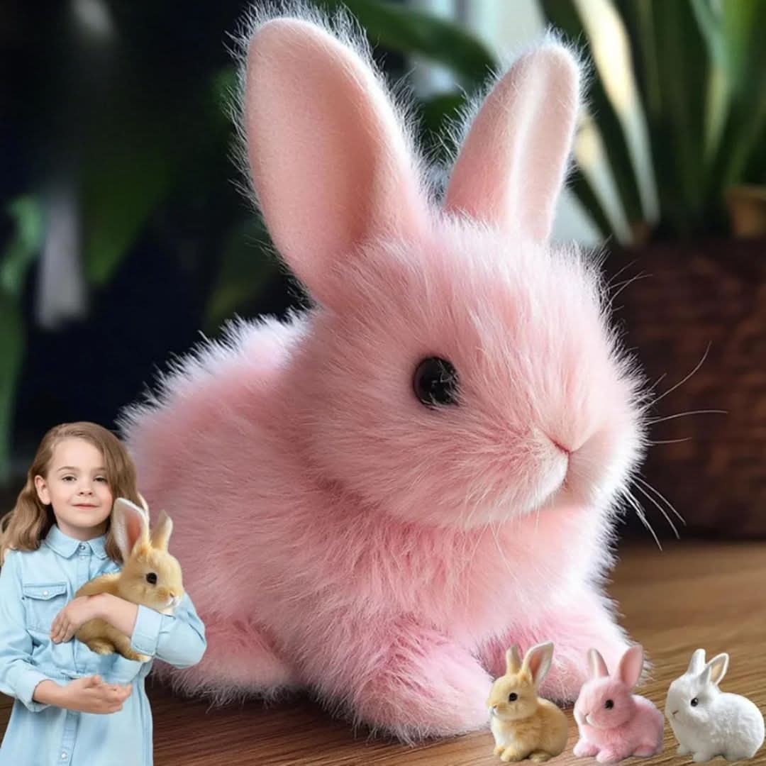 HOPPILOOM - Interactive Plush Bunny That Hops and Makes Sounds